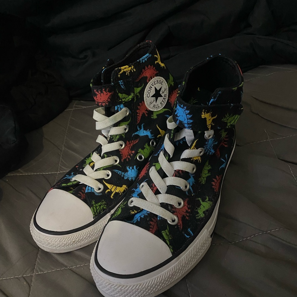 Converse All Star Dinosaur Print High Tops